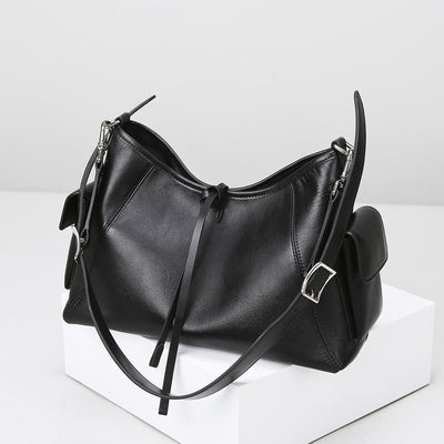 Shoulder Bag High Grade Black Warrior Tote Bag Simple Large Capacity Bag Women All Match Office Shoulder Bag