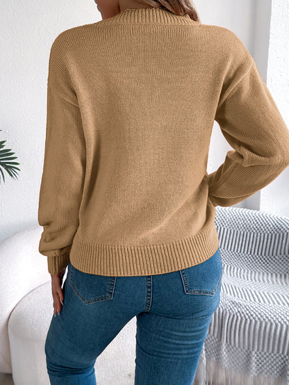 Solid Color Hollow Out Cutout out Lantern Long Sleeve Pullover Halloween Women Clothing