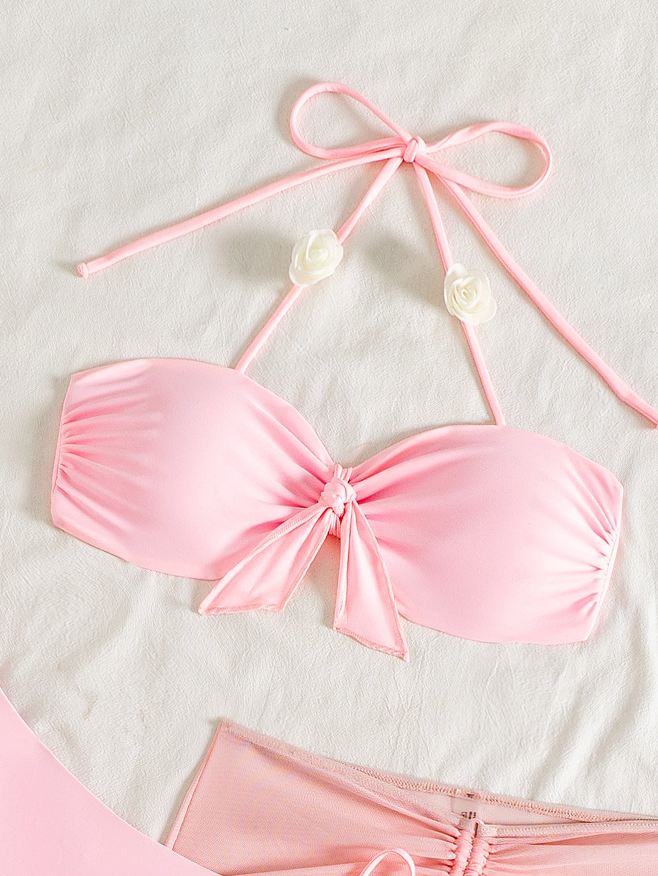 Three Piece Sets Bikini Gauze Skirt Swimsuit Women Bikini