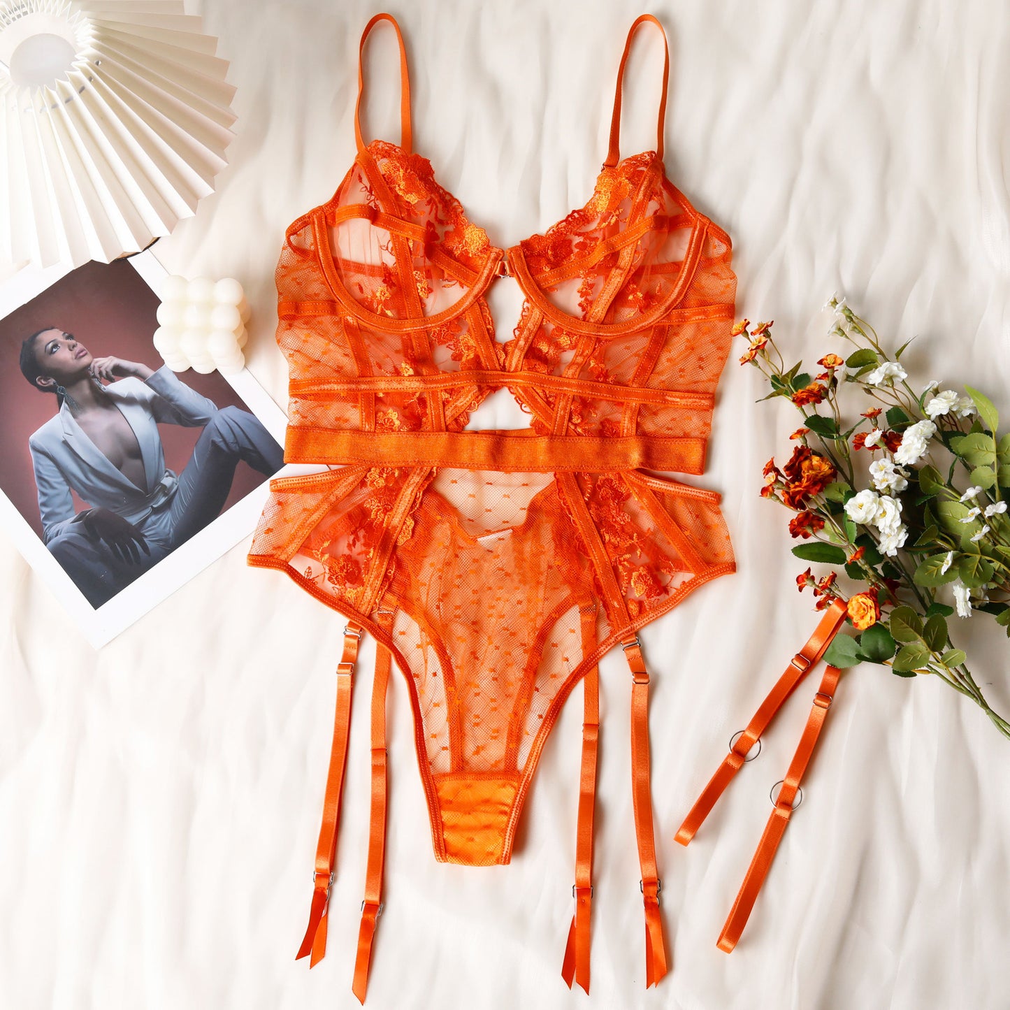 Sexy Lingerie Hollow Out Cutout Jumpsuit Sexy Halter