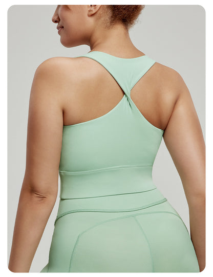 Yoga Clothes plus Size Underwear Breast Holding Pilates Fitness Workout Top Big Chest Small Sports Vest Women