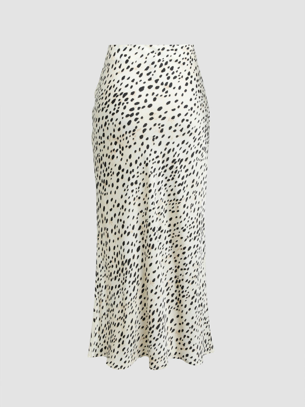 LEOPARD PRINT DRAWSTRING SPLIT MAXI SKIRT
