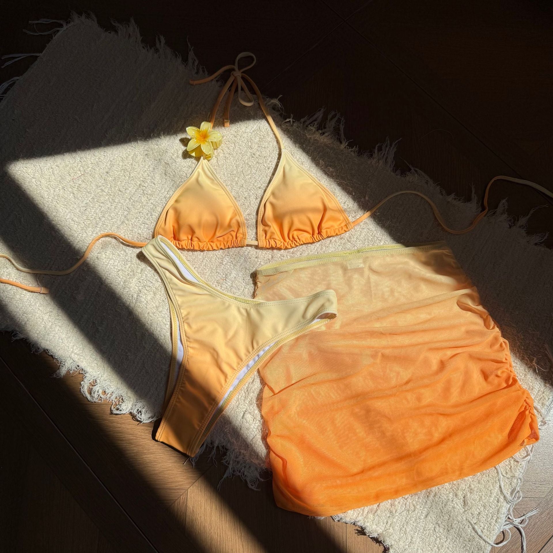 Yellow Three-Piece Set