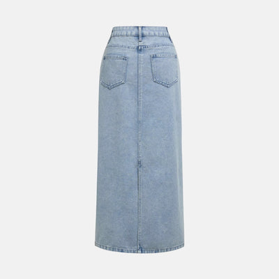 Printed Bow Top Product Pearl Women All Matching Jeans Skirt