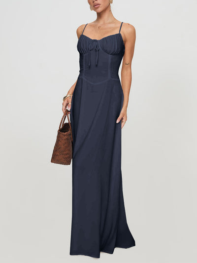 Elegant Evening Dress Short Sleeve Solid Color Dress Women Clothing Autumn Winter