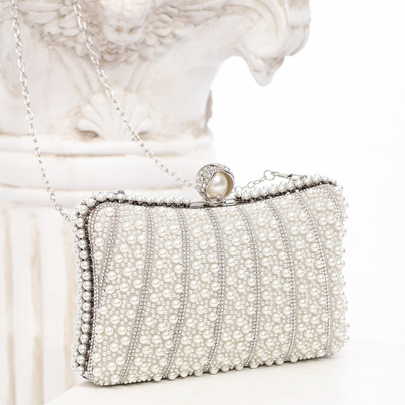 Pearl Tote Party All Match Evening Bag Chain Dinner Bag Cheongsam Clutch Women Bag - GLAMWEARS