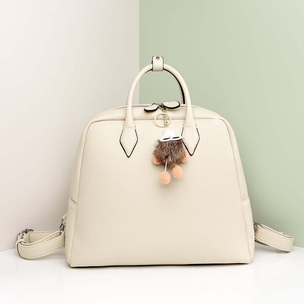 Backpack Simple Briefcase Large Capacity Office Backpack Casual Texture Handbags Women - GLAMWEARS