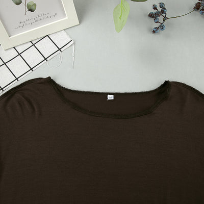 Summer Knitted Rayon Pajamas Set Comfortable Simple Can Be Worn outside Ladies Homewear