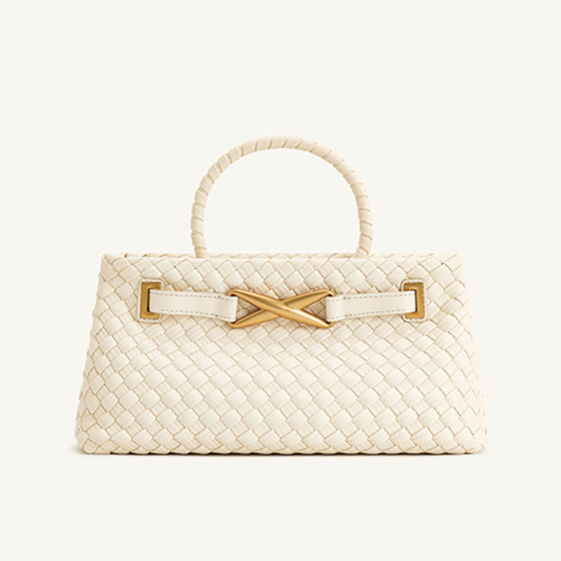 White Women Woven Bag 