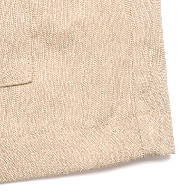 Women Clothing Autumn Winter Collared Jacket Short Contrast Color Coat Women