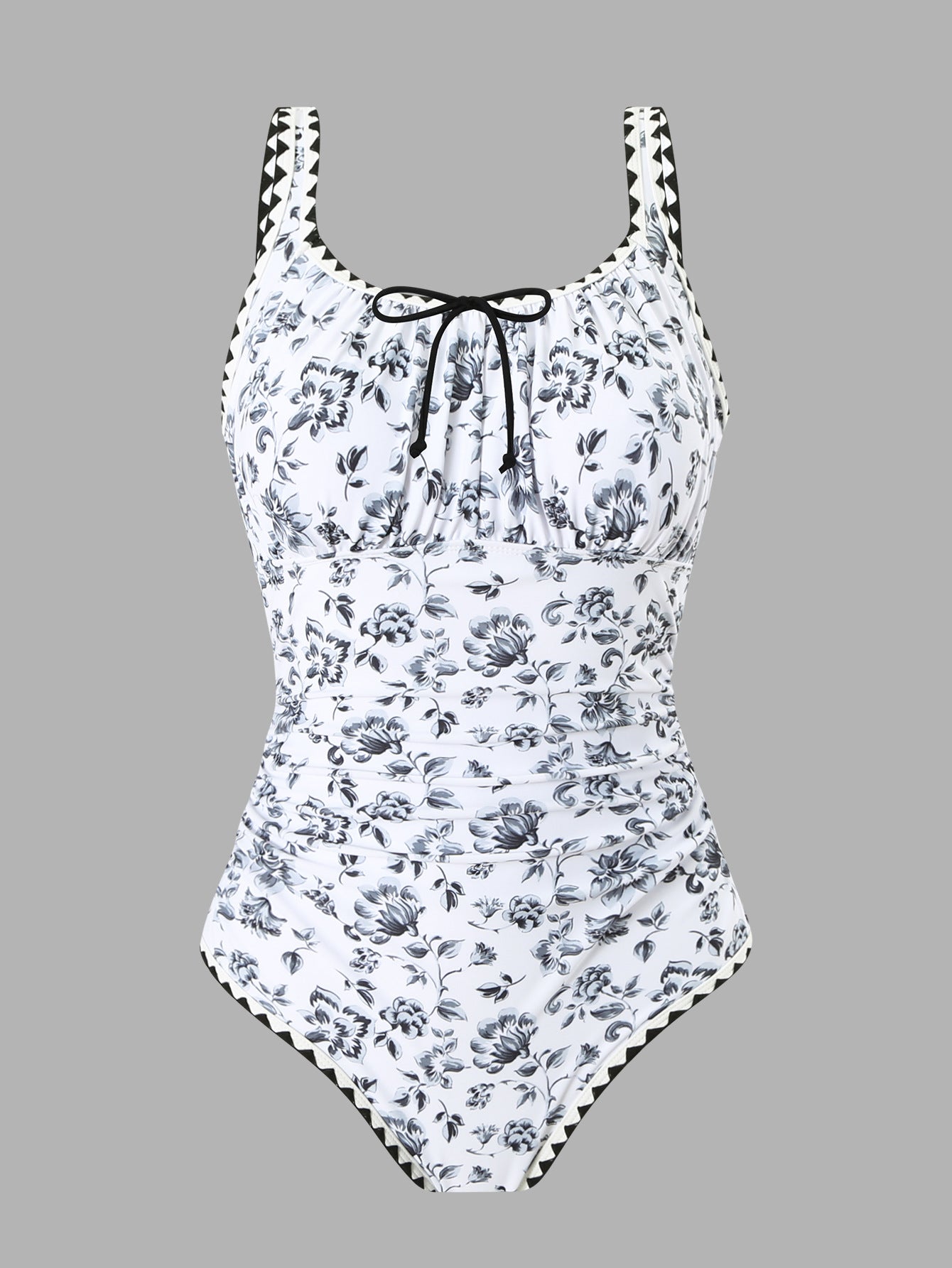 One Piece Printed Bikini Swimsuit Women Beach Vacation Swimsuit