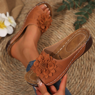 Women Shoes Spring Summer Floral Toe Baring Sandal Women Sandals