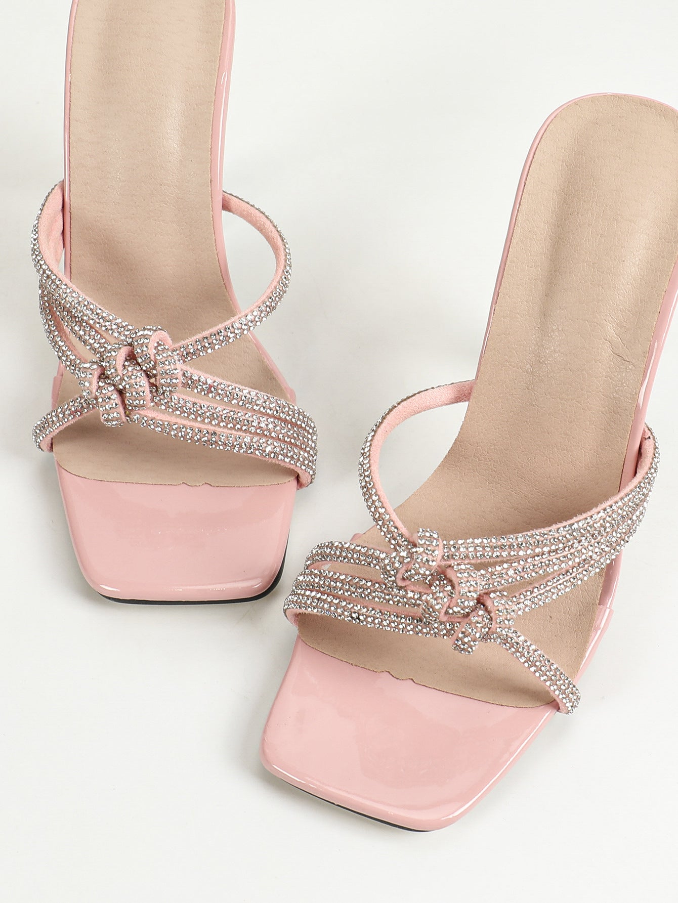 High Heel Platform Shoes Bar Model Catwalk Women Transparent Crystal High Heel Sandals Party Women Ultra High Heel